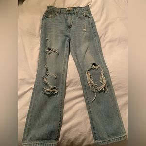 Blank Paige ripped mom jeans